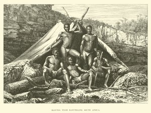 Basutos, fra Basutoland, Sydafrika af English School