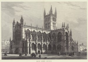 Bath Abbey Church (gravering) af English School
