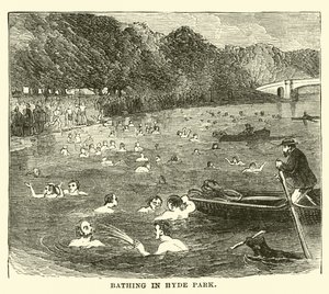 Badning i Hyde Park af English School