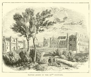 Battle Abbey im 17. Jahrhundert von English School