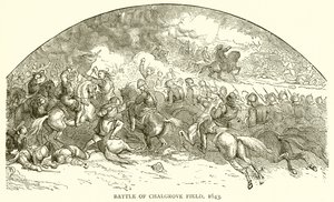 Slaget ved Chalgrove Field, 1643 af English School