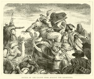 Schlacht des Kalifen Omar gegen die Sassaniden von English School