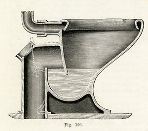 Baziers Patent Direct-Action Closet, 1870 af English School