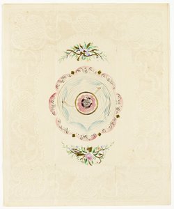 Be Thine, ca. 1830 (farveprint valentine med blondekant) af English School