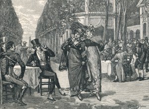 Beaus og Belles fra Regency-perioden af English School