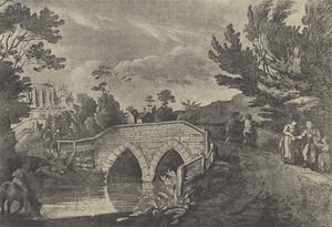 Beggars Bridge, 1796 (gravure) af English School