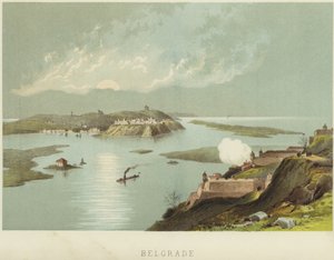 Beograd ved sammenløbet af floderne Sava og Donau af English School