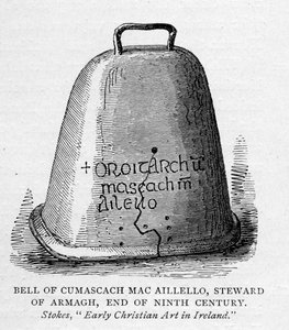 Bell of Cumascach Mac Aillelo, Steward of Armagh, End of Ninth Century, illustration fra Short History of the English People af J. R. Green, udgivet 1892