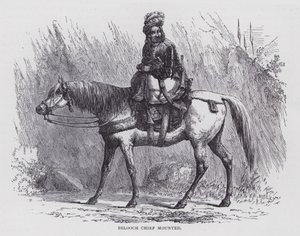 Belooch Chief Mounted (gravering) af English School