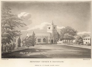 Benenden Kirke og præstebolig af English School