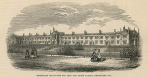Velvillig institution for ældre og svagelige skræddere på Haverstock Hill af English School