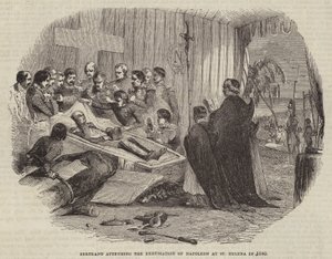 Bertrand deltog i udgravningen af Napoleon i St. Helena i 1840 af English School