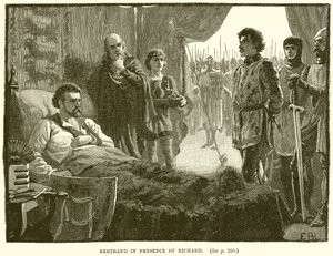 Bertrand i nærværelse af Richard af English School