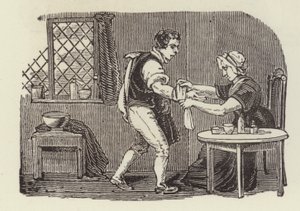 Indbinding af et snit (gravering) af English School