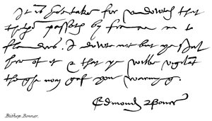 Biskop Bonner af English School