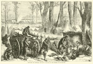 Bivuak af General Ducrots tropper i skoven ved Vincennes, oktober 1870 af English School