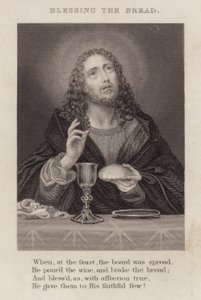 Velsignelse af brødet (gravering) af English School