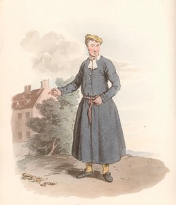 Blåfrakke dreng af English School