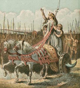 Boadicea og hendes hær af English School