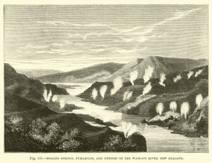 Boiling springs, fumaroles, and geysers on the Waikato River, New Zealand  af English School