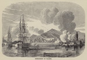 Bombardement af Palermo (gravering) af English School