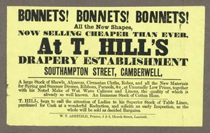 Motorhjelmer! Motorhjelmer! Motorhjelmer! ved T Hills, Southampton Street, Camberwell, London af English School