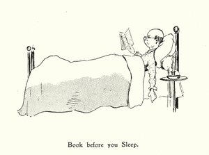Book Before You Sleep; Look Before You Leap (litografi) af English School