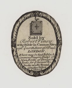 Boghandlere, Robert Viney, handelskort af English School