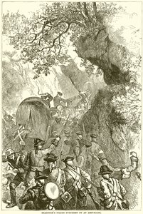 Braddocks Forces overrasket af et ambuscade af English School
