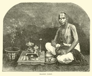 Brahmin priest  af English School