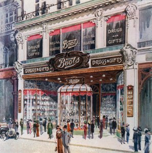 Filial af støvler på 182 Regent Street af English School