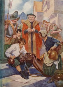 Brave Roland (farve litho) af English School