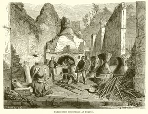 Brotbackofen in Pompeji entdeckt von English School