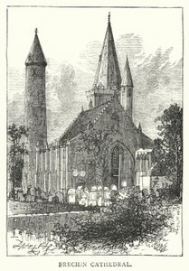 Brechin-katedralen (gravering) af English School