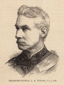 Brigadegeneral JA Tytler, VC, CB (gravering) af English School