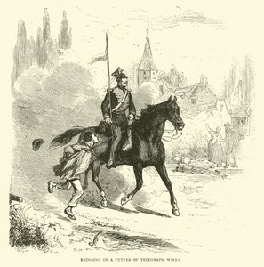 Indbringelse af en kutter af telegrafledninger, september 1870 af English School
