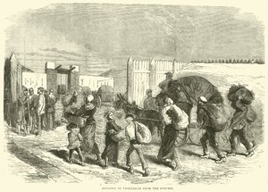 Indbringelse af grøntsager fra forstæderne, oktober 1870 af English School