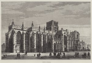 Bristol Cathedral (gravering) af English School