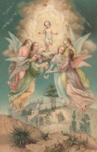 Britisk julekort af English School