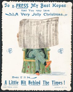 Britische Weihnachtskarte von English School