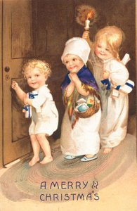 Britisk julekort af English School