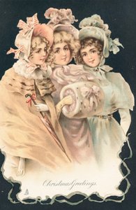 Britisk julekort af English School