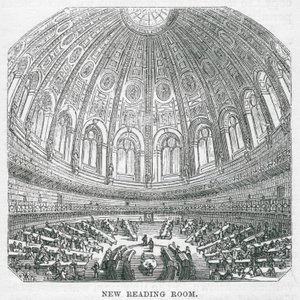 British Museum: Ny læsesal (gravering) af English School