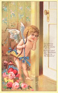 Britisk valentinskort af English School