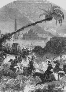 Britiske tropper nærmer sig Agra af English School