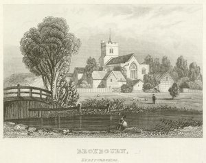 Broxbourne, Hertfordshire (gravering) af English School