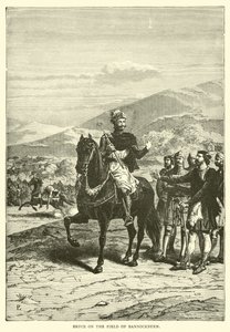 Bruce på banen i Bannockburn af English School