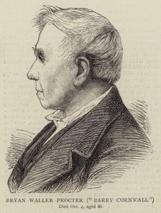 Bryan Waller Procter, "Barry Cornwall" (kobberstik) af English School