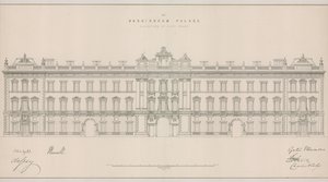 Buckingham Palace, Elevation of East Front af English School