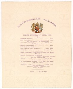 Buckingham Palace-koncert, 13. juni 1890 af English School